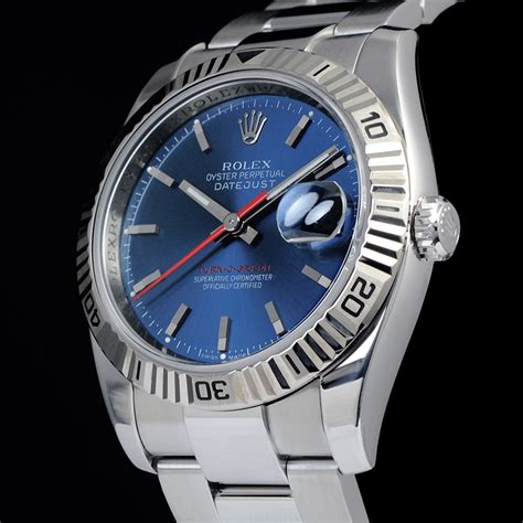 rolex falso quadrante blu con cinghia blu